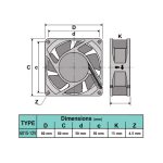 فن 6x6x1.5 12V - Image 6