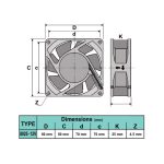 فن 8x8x2.5 12V - Image 6