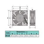 فن بلبرینگی 20x20x6.8 220 - Image 6