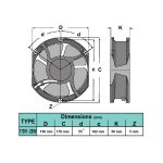 فن بلبرینگی 15x17x5 220V - Image 5