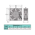 فن 7x7x2.5 12V - Image 6